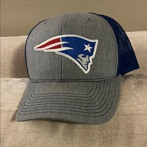 New England Patriots Grey & Navy Snap Back Hat